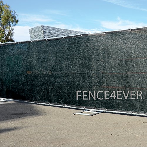 Fence4ever-8-x-50-3rd-Gen-Black-Fence-Privacy-Screen-Windscreen-Shade-Fabric-Mesh-Tarp-Aluminum-Grommets-0-0