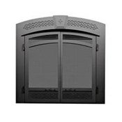 Fireplace-Faceplate-with-Screen-Doors-Finish-Painted-Black-0