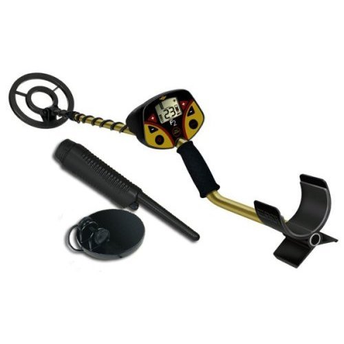 Fisher-F2-Metal-Detector-with-8-and-4-Waterproof-Coils-Free-Pinpointer-0