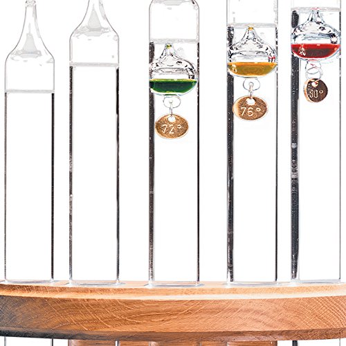 Galileo-Thermometer-Wall-Mount-5-Tube-Design-Solid-Oak-Frame-0-0