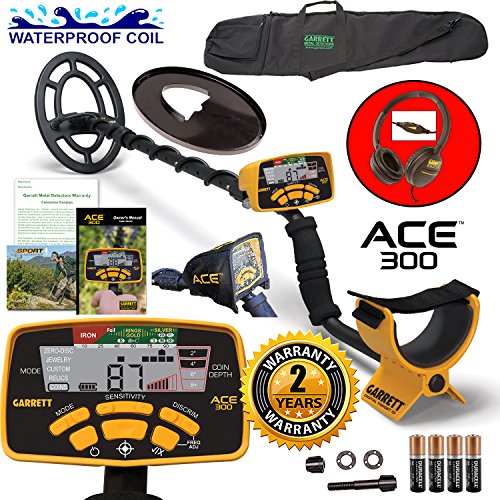 Garrett-ACE-300-Metal-Detector-with-Waterproof-Search-Coil-and-Carry-Bag-0
