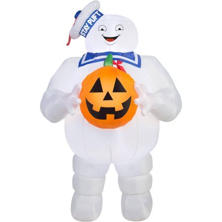Gemmy-Airblown-Inflatable-5-X-3-Ghostbusters-Stay-Puft-with-Pumpkin-Halloween-Decoration-0