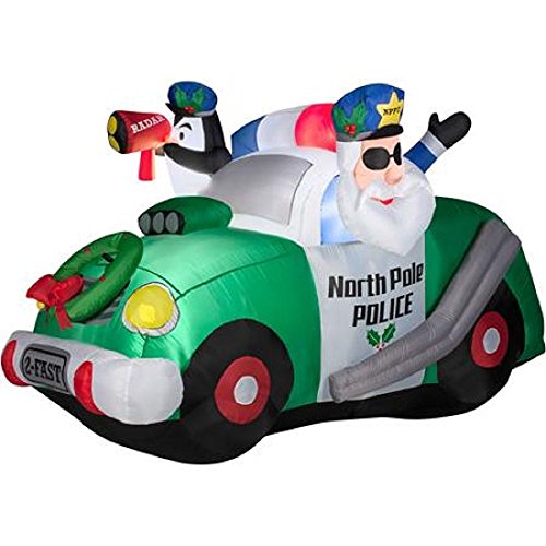 Gemmy-Inflateables-Holiday-11424-Air-Blown-North-Pole-Police-Scene-Decor-0
