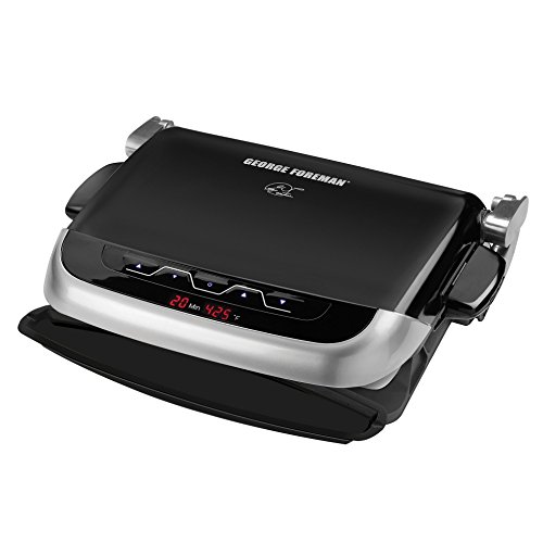 George-Foreman-GRP4EMB-Black-Evolve-Grill-with-2-Grill-Plates-1-Deep-Dish-Bake-Pan-and-1-Cupcake-and-Muffin-Pan-Insert-Black-0