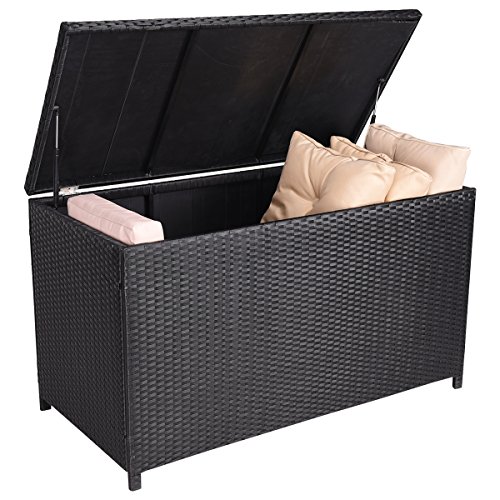 Giantex-47-Black-Outdoor-Wicker-Deck-Cushion-Storage-Box-Furniture-Patio-garden-0-1