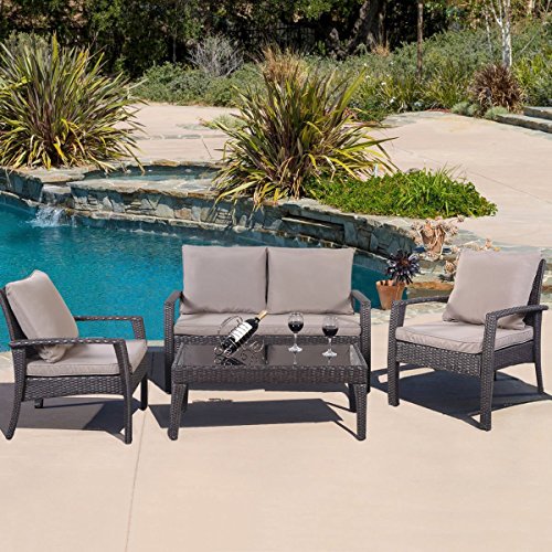 Giantex-4pc-Patio-Rattan-Furniture-Set-Tea-Table-Chairs-Outdoor-Garden-Steel-Frame-0-0
