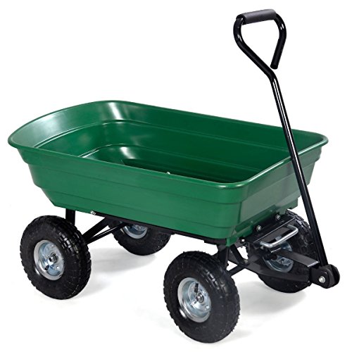 Giantex-650lb-Garden-Dump-Cart-Dumper-Wagon-Carrier-Wheel-Barrow-Air-Tires-Heavy-Duty-0