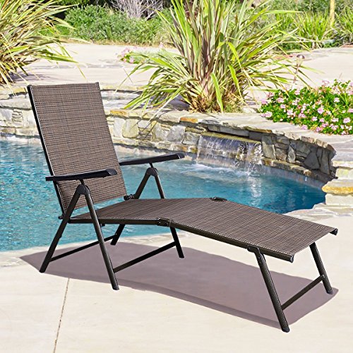 Giantex-Adjustable-Pool-Chaise-Lounge-Chair-Recliner-Outdoor-Patio-Furniture-Textilene-0-0