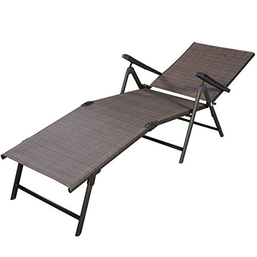 Giantex-Adjustable-Pool-Chaise-Lounge-Chair-Recliner-Outdoor-Patio-Furniture-Textilene-0