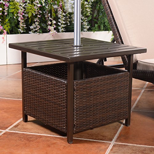 Giantex-Brown-Rattan-Wicker-Steel-Side-Table-Outdoor-Furniture-Deck-Garden-Patio-Pool-0-0