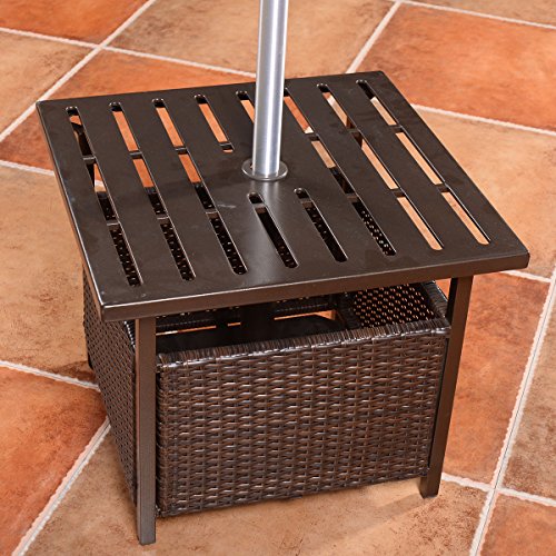 Giantex-Brown-Rattan-Wicker-Steel-Side-Table-Outdoor-Furniture-Deck-Garden-Patio-Pool-0-1