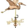 Good-Directions-8805PR-Blue-Heron-Cottage-Weathervane-Polished-Copper-with-Roof-Mount-0
