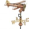 Good-Directions-8812PR-Biplane-Cottage-Weathervane-Polished-Copper-with-Roof-Mount-0