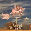 Good-Directions-8840PR-Flying-Pig-Cottage-Weathervane-Polished-Copper-with-Roof-Mount-0