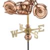 Good-Directions-8846PR-Motorcycle-Cottage-Weathervane-Polished-Copper-with-Roof-Mount-0