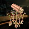 Good-Directions-8861PG-Martini-with-Glasses-Garden-Weathervane-Polished-Copper-with-Garden-Pole-0