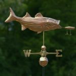 Good-Directions-9602P-Bass-with-Lure-Weathervane-Polished-Copper-0-1