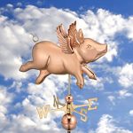 Good-Directions-9612P-Flying-Pig-Weathervane-Polished-Copper-0-1