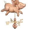 Good-Directions-9612P-Flying-Pig-Weathervane-Polished-Copper-0