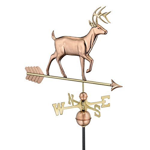 Good-Directions-968P-White-Tail-Buck-Weathervane-Polished-Copper-0