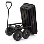 Gorilla-Carts-GOR200B-Poly-Garden-Dump-Cart-with-Steel-Frame-and-10-Inch-Pneumatic-Tires-0-1