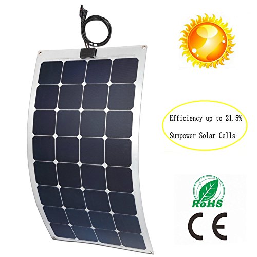 GreeSonic-SunPower-Semi-Flexible-Solar-Panel-100W-ETFEAluminum-Photovoltaic-Solar-Panel-Thermostable-with-MC4-connectors-0