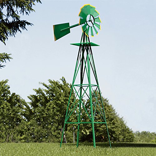Green-and-Yellow-8-Ft-Ornamental-Windmill-0-1