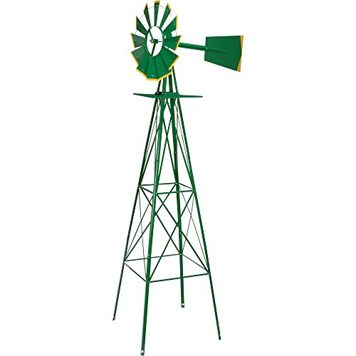 Green-and-Yellow-8-Ft-Ornamental-Windmill-0