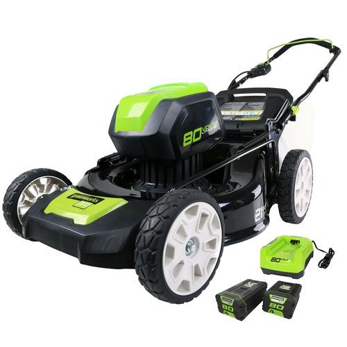 Greenworks-2500402-80V-Cordless-Lithium-Ion-21-in-3-in-1-Lawn-Mower-Kit-0