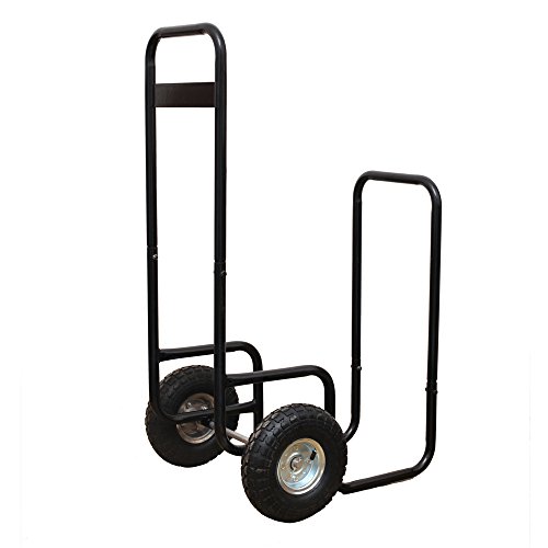 HIO-Haul-It-Wood-Mover-Rolling-Firewood-Cart-Log-Rack-On-Wheels-Black-0-0