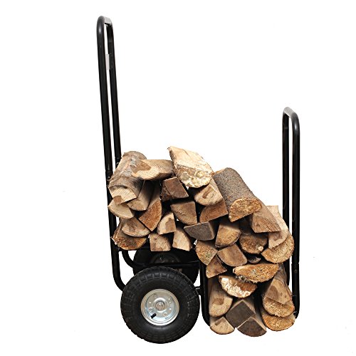 HIO-Haul-It-Wood-Mover-Rolling-Firewood-Cart-Log-Rack-On-Wheels-Black-0