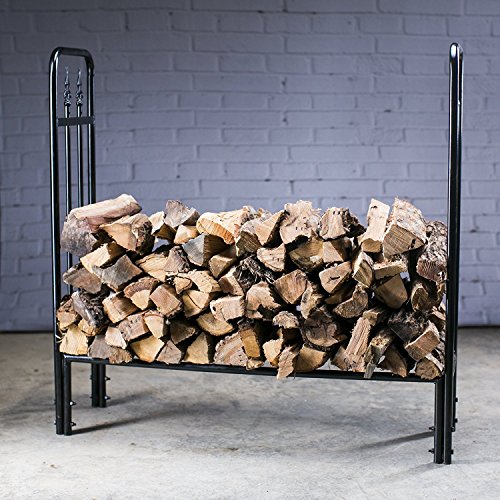 HIO-Heavy-Duty-Firewood-Racks-4-Foot-IndoorOutdoor-Steel-wood-Log-Rack-Holder-With-Finial-Design-0-0