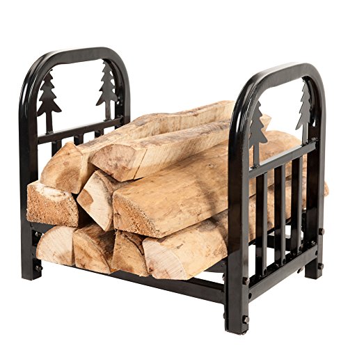 HIO-Small-Decorative-IndoorOutdoor-Firewood-Racks-18-Inch-Fireside-Log-Rack-0