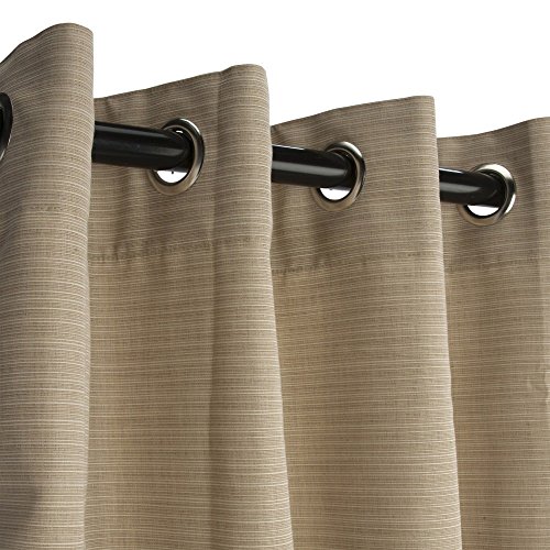 Hatteras-Hammocks-Sunbrella-Outdoor-Curtain-with-Nickel-Plated-Grommets-in-Dupione-Sand-50-in-x-84-in-0