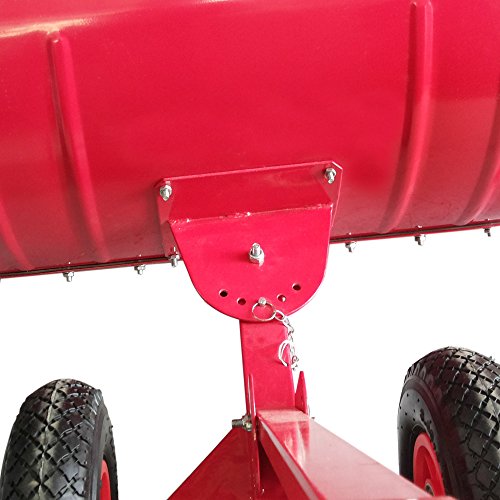 Heavy-Duty-Rolling-Snow-Shovel-with-Rotatable-Steel-Blade-5-Way-Adjustable-Handle-and-Extra-Large-Rubber-Wheels-for-Easy-Rolling-Color-Red-0-1