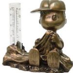 Homestyles-Peanuts-51505-Linus-Lucy-and-Woodstock-Collectors-Set-of-3-Rain-Gauge-Antique-Bronze-Figurines-from-The-Snoopy-Peanuts-Garden-Statue-Collection-0-0