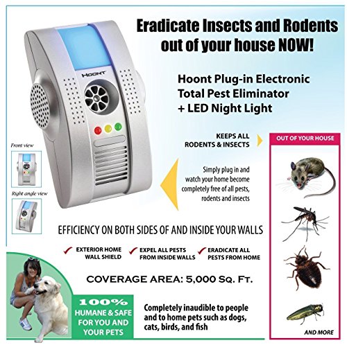 Hoont-2-Pack-Plug-in-Electronic-Total-Pest-Eliminator-Night-Light-Eradicates-Insects-and-Rodents-UPGRADED-VERSION-0-0