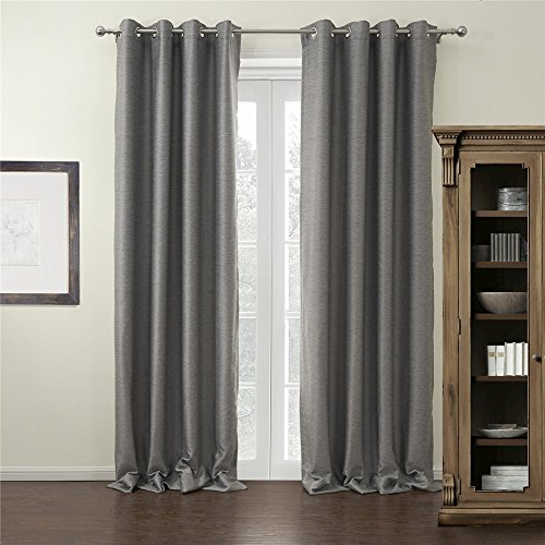 IYUEGOU-Modern-Grey-Solid-Grommet-Top-Blackout-Curtains-Draperies-With-Multi-Size-Customs-0