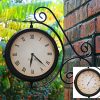 Indoor-Outdoor-Garden-Yard-Bracket-Clock-Thermometer-138ins-0