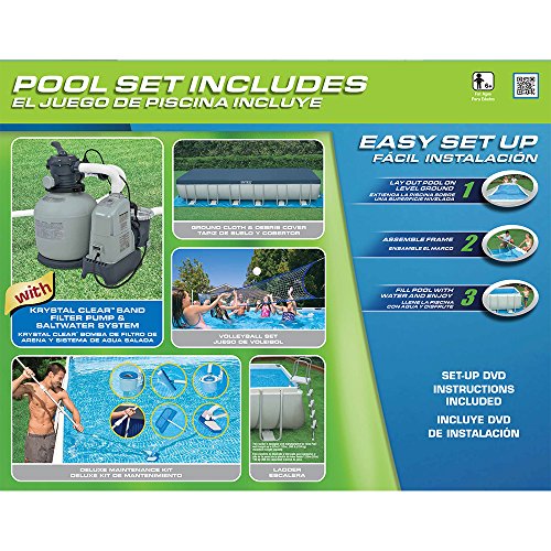 Intex-24ft-X-12ft-X-52in-Rectangular-Ultra-Frame-Pool-Set-with-Sand-Filter-Pump-Saltwater-System-0