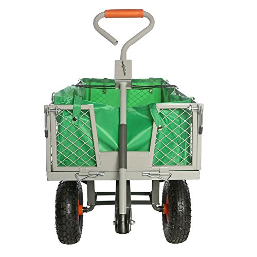 Ivation-Garden-Cart-Steel-Mesh-Convertible-Flatbed-Utility-Wagon-400-Lb-Load-Capacity-Measures-34-x-18-x-21–Removable-Sides-NON-SMELL-Wheels-0-1