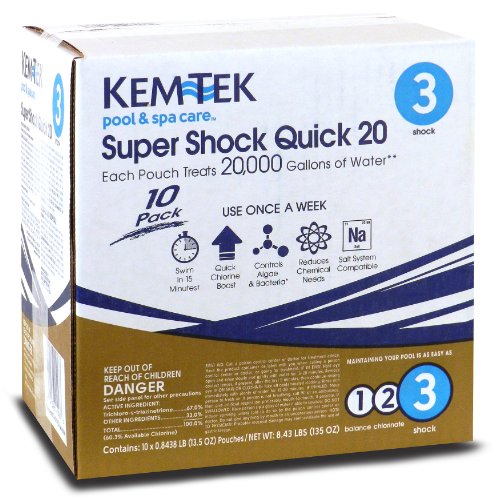 Kem-Tek-26449048231-10-Pack-Super-Shock-Quick-20-for-Swimming-Pools-0