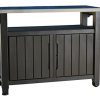 Keter-Unity-XL-Indoor-Outdoor-Entertainment-BBQ-Storage-Table-Prep-Station-Serving-Cart-with-Metal-Top-0