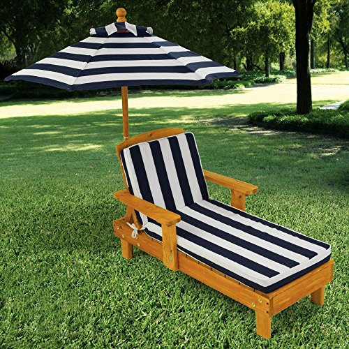 KidKraft-Outdoor-Chaise-with-Umbrella-and-Navy-Stripe-Fabric-105-0