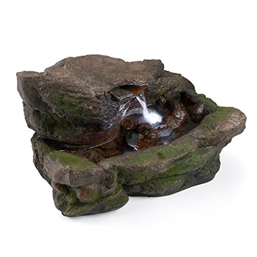 Kimball-Rock-Water-Fountain-Outdoor-Water-Feature-for-Gardens-Patios-Original-Design-Includes-LED-Lights-0-0
