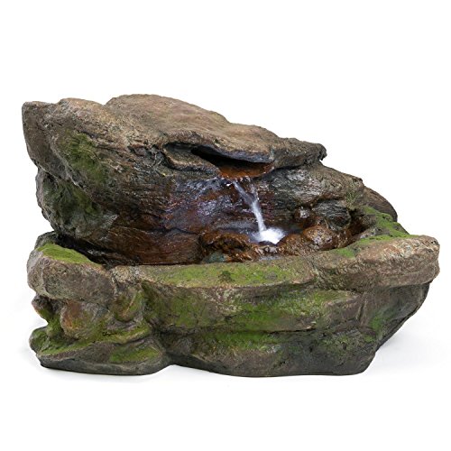 Kimball-Rock-Water-Fountain-Outdoor-Water-Feature-for-Gardens-Patios-Original-Design-Includes-LED-Lights-0