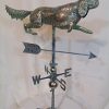 LARGE-Handcrafted-3-Dimensional-Full-Body-DOG-Weathervane-Copper-Patina-Finish-0