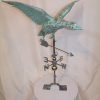 LARGE-Handcrafted-3D-3-Dimensional-Flying-Goose-Weathervane-Copper-Patina-Finish-0