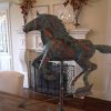 LARGE-Handcrafted-3D-3-Dimensional-Running-HORSE-Weathervane-Copper-Patina-Finish-0