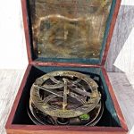 Large-8-Inch-Perfectly-Calibrated-Big-Sundial-Compass-with-Rosewood-Case-Top-Grade-C-3051-0-0